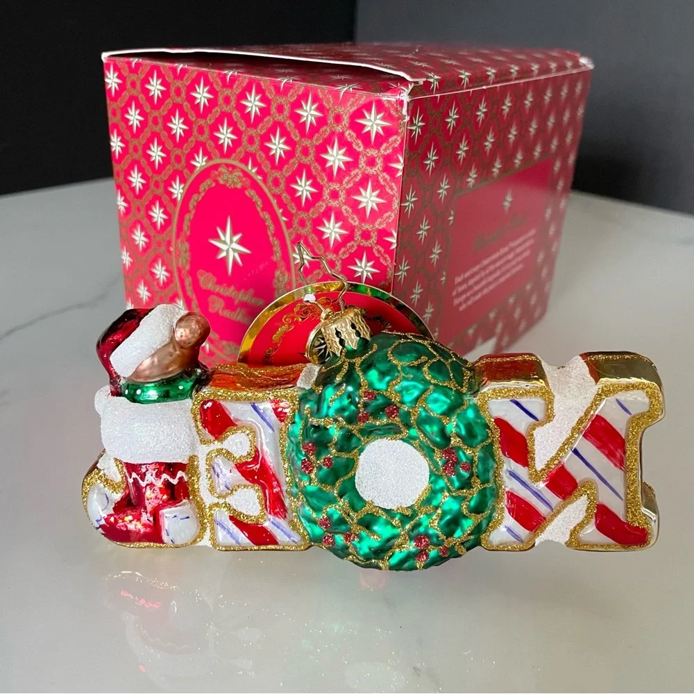 Christmas Traditions Noel Ornament by Christopher Radko